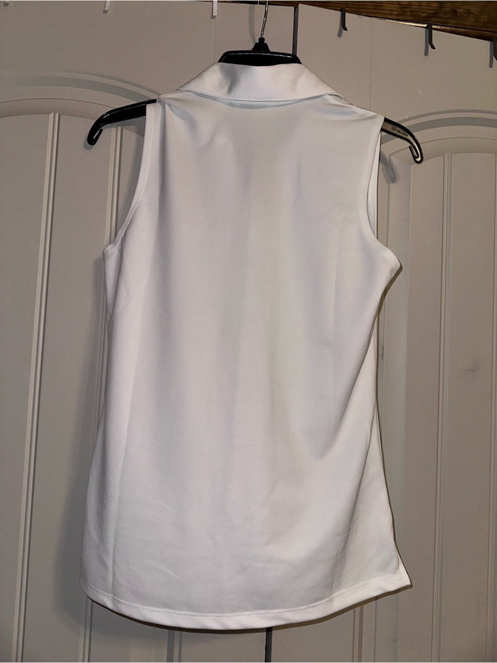 Lady Hagen White Sleeveless Polo Tank - Picture 2 of 5